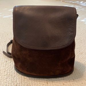 Vintage suede Coach backpack